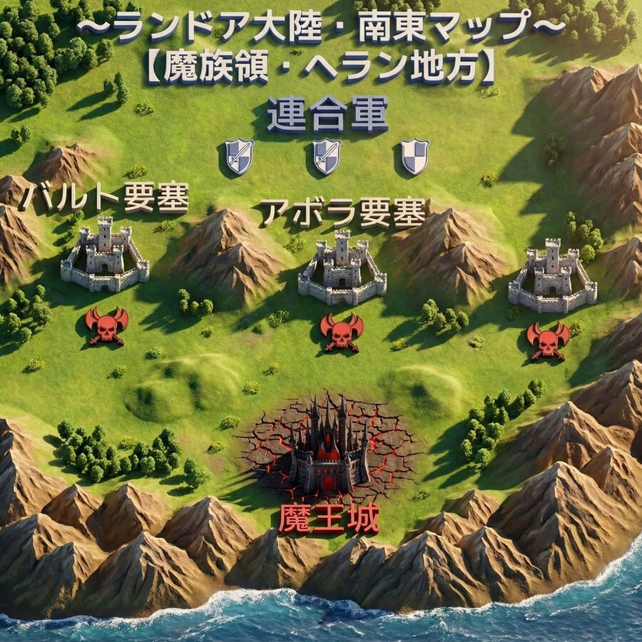 ランドア大陸・南東マップ